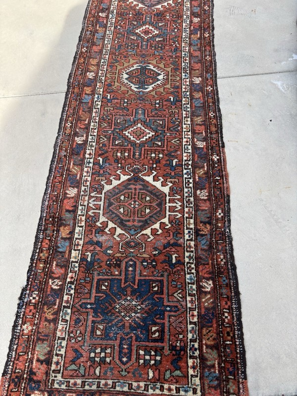 8.6 by 2.2 Turn Of Century Karajeh Runner Hard To Find $475 gallery