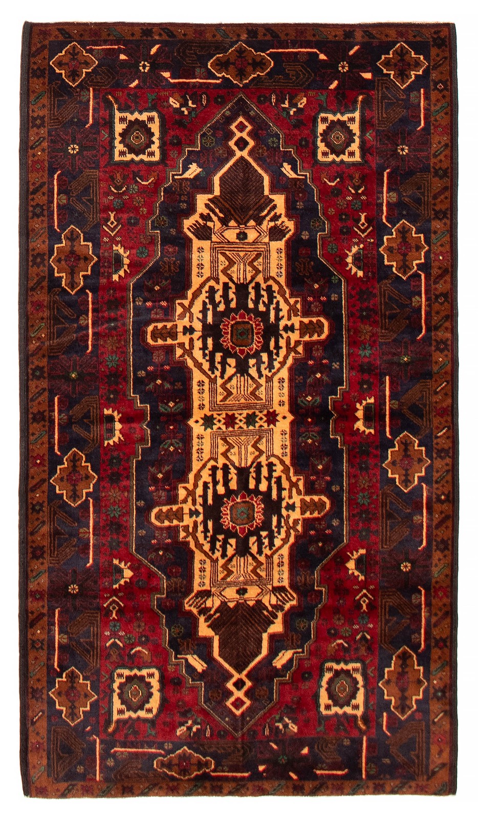 Traditional Vintage Hand-Knotted Area Rug 3'10" x 6'9" Oriental Wool Carpet gallery
