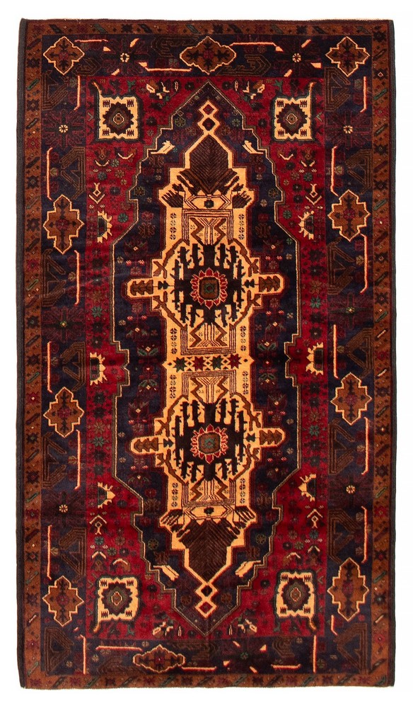 Traditional Vintage Hand-Knotted Area Rug 3'10" x 6'9" Oriental Wool Carpet