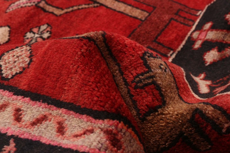 3'8" x 9'9" Vintage Hand-knotted Runner Rug Traditional Oriental Wool Carpet gallery