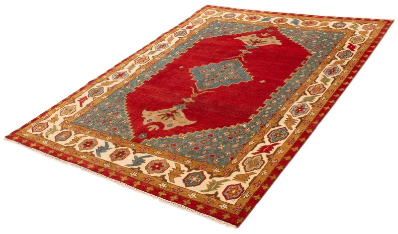 Vintage Hand-Knotted Area Rug 7'11" x 10'8" Traditional Oriental Wool Carpet gallery