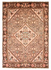 Vintage 4’8″ x 6’7″ Traditional Hand Knotted Vegetable Dye Wool Area Rug