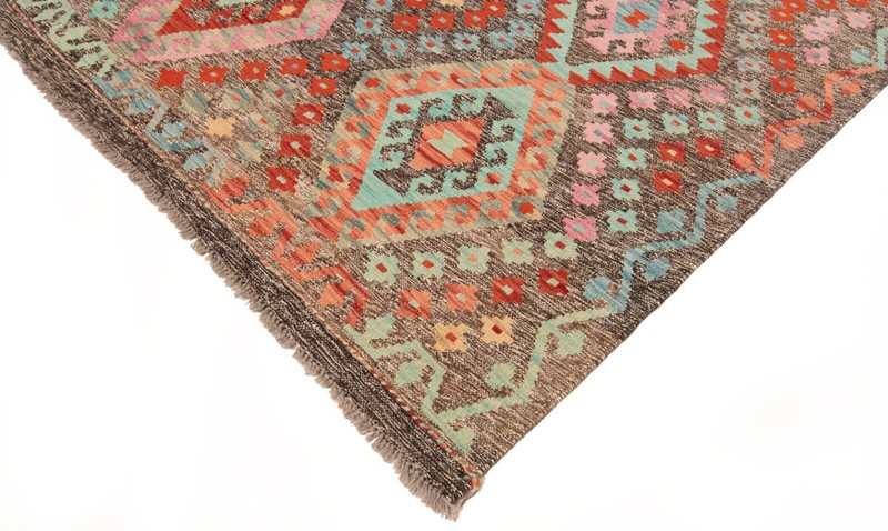Kelim Afghan 196x151 cm Handwoven Oriental Carpet Rug Kilim gallery
