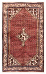 Vintage 4’1″ x 6’9″ Traditional Hand Knotted Vegetable Dye Wool Area Rug