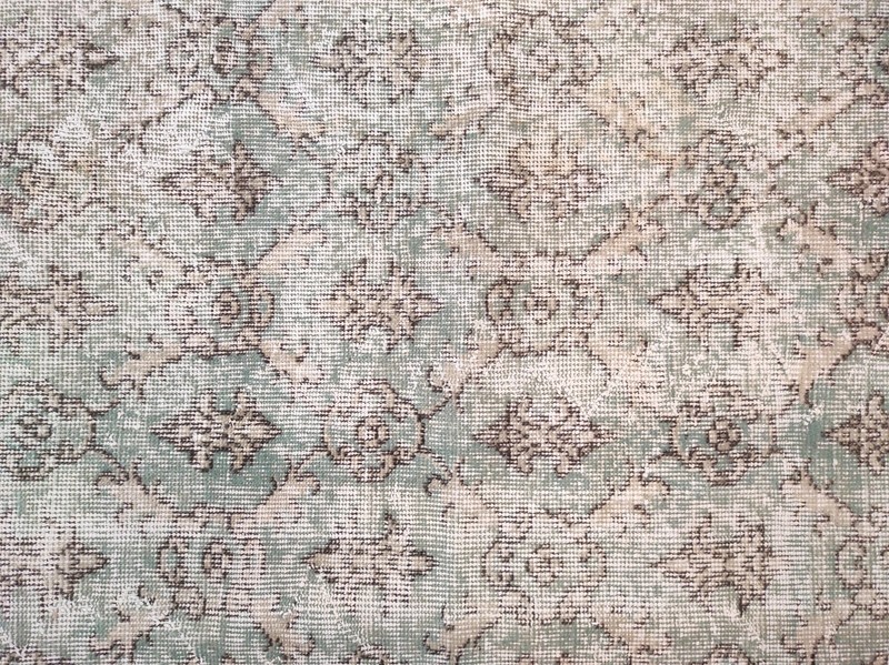 Blue & Beige Colors Turkish Rug, Natural Wool Rug, Bedding Rug, Area Rug gallery