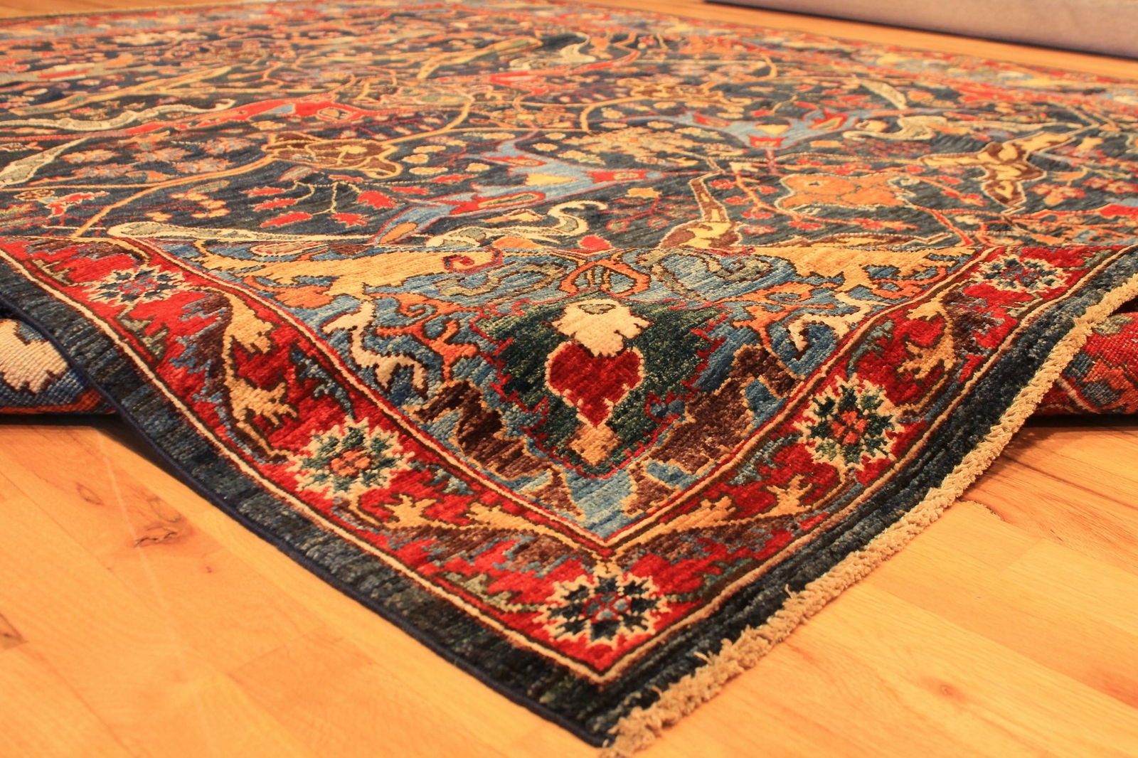 Hand-knotted Rug (Carpet) 8'2X9'5, Choeb Rang mint condition gallery