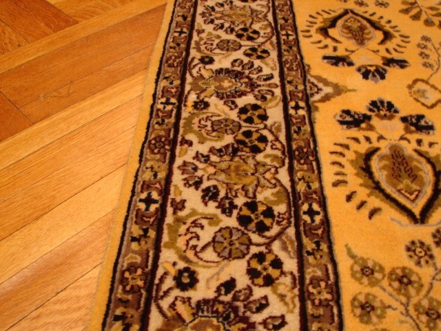 6x6 Wool Graceful Handmade Light Gold New Square rug PIX-3054 gallery