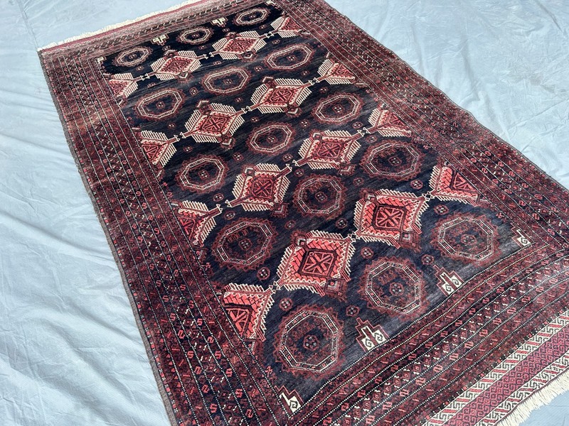 COLLECTORS' ITEM Semi Antique Beautiful Natural Vegetable Dye Sarouq Maldari Rug gallery