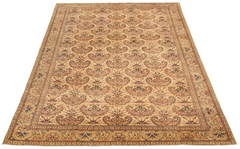 Vintage Hand-Knotted Carpet 6'4" x 9'5" Traditional Oriental Wool Area Rug gallery