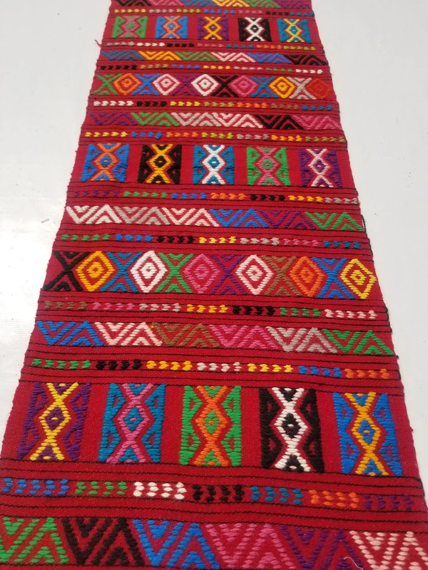 Vintage Traditional Handmade Turkish Anatolian Wool Multi Kilim Rug 5.3x2.0ft gallery