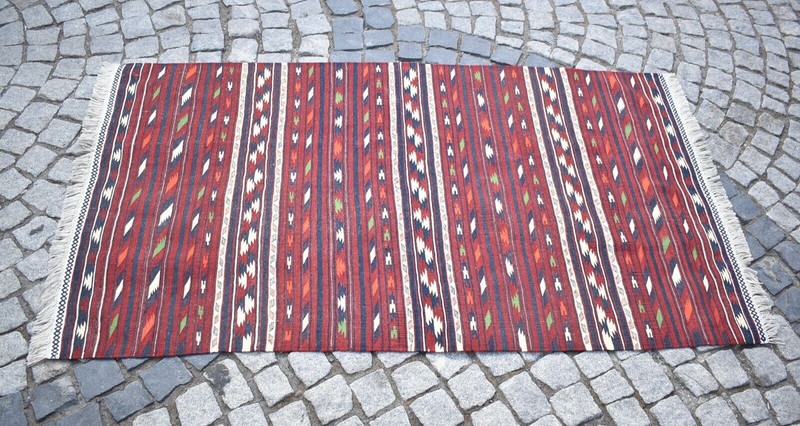 Tribal Yomud Rug 44'' x 77'' Fine Quality Tribal Rug Yomut Kilim Wool Area Rug gallery
