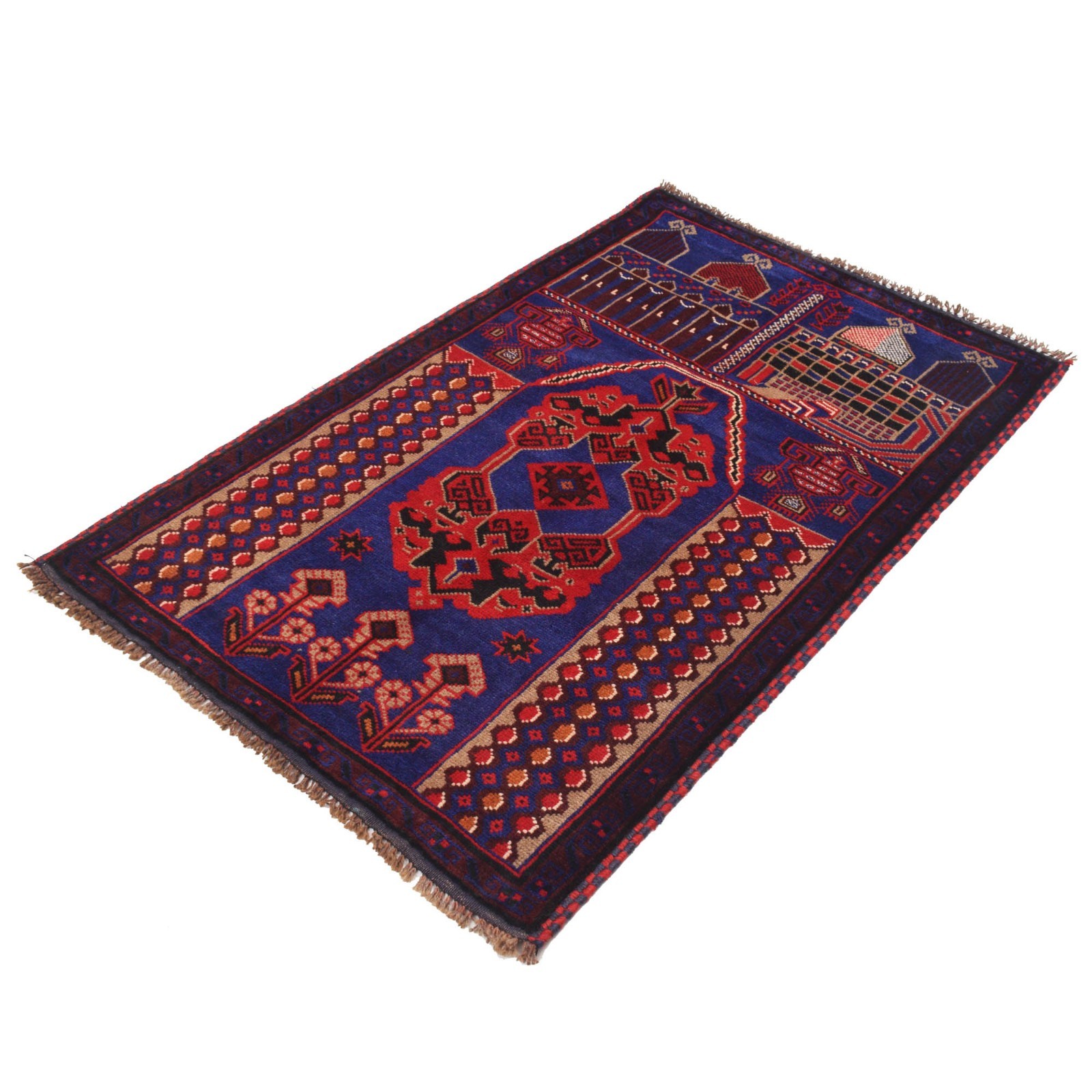 Foldable Muslim Prayer Rug Islamic Prayer Mat 4.6x3.0ft gallery