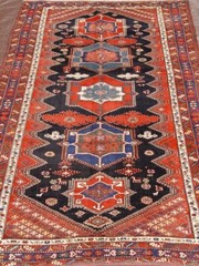 Magnificent Antique Bakhtiyarii Hand Knotted Wool Oriental Rug 5’8″ x 9’6″