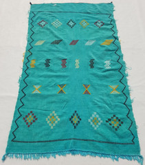Vintage Traditional Handcrafted Moroccan Kilim Rug for Home Décor 185×108 cm