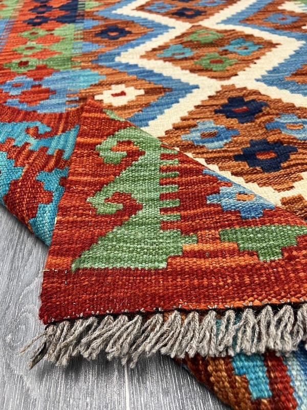 Vintage Kilim Traditional Hand Made Oriental Wool Kilim 5ftx3.2ft 149cmx100cm gallery