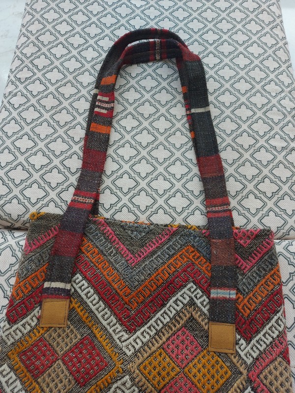 Handmade Antique Or Vintage Rug, Cushion Natural Handmade Bag,Decor or Use Rug gallery
