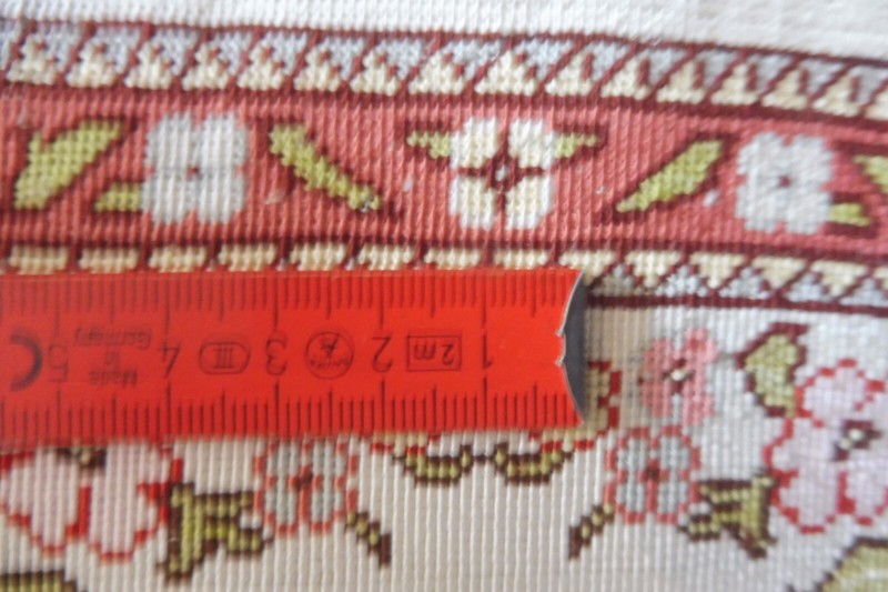 Hereke Silk Carpet, Noble, Small Oriental Carpet, High Quality And Like New gallery