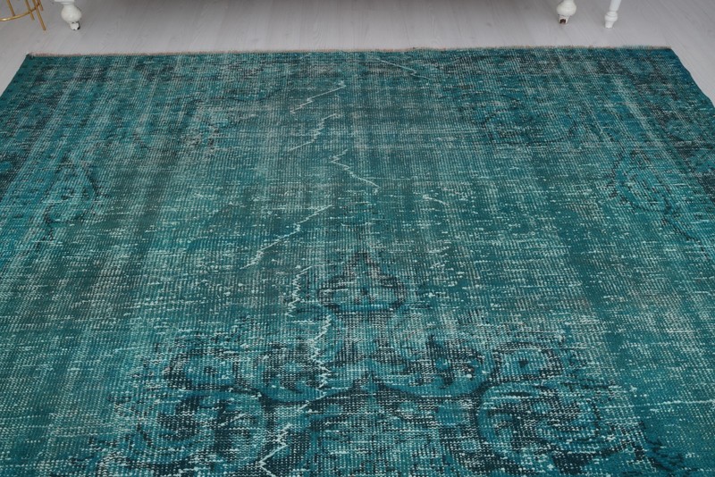 7x10 Area Rug Large Turkish Carpet Oushak Oversize Vintage Rug Antique Rug 245 gallery