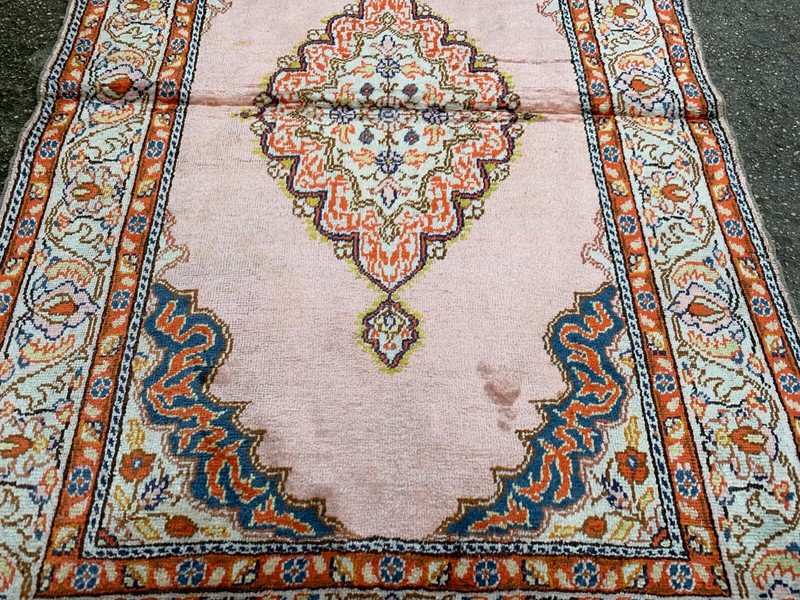 2'10'' x 4'6'' Vintage Natural Rug Village Rug Handmade Carpet.SKU:F647 gallery