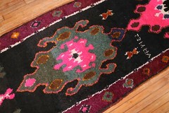 Vintage Decorative Wool Kurdish Kars Gallery Rug Size 3’3”x9’7”
