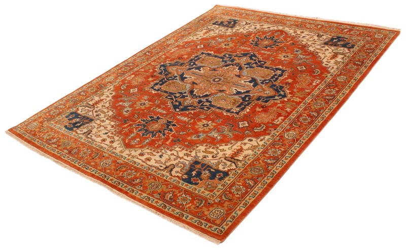 Traditional Vintage Hand-Knotted Carpet 7'11" x 11'0" Wool Area Rug gallery