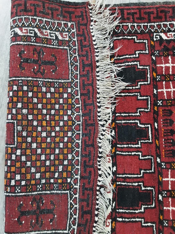 AFGHAN VILLAGE PRAYER MAT 122cc by 78cm mat rug persian gallery