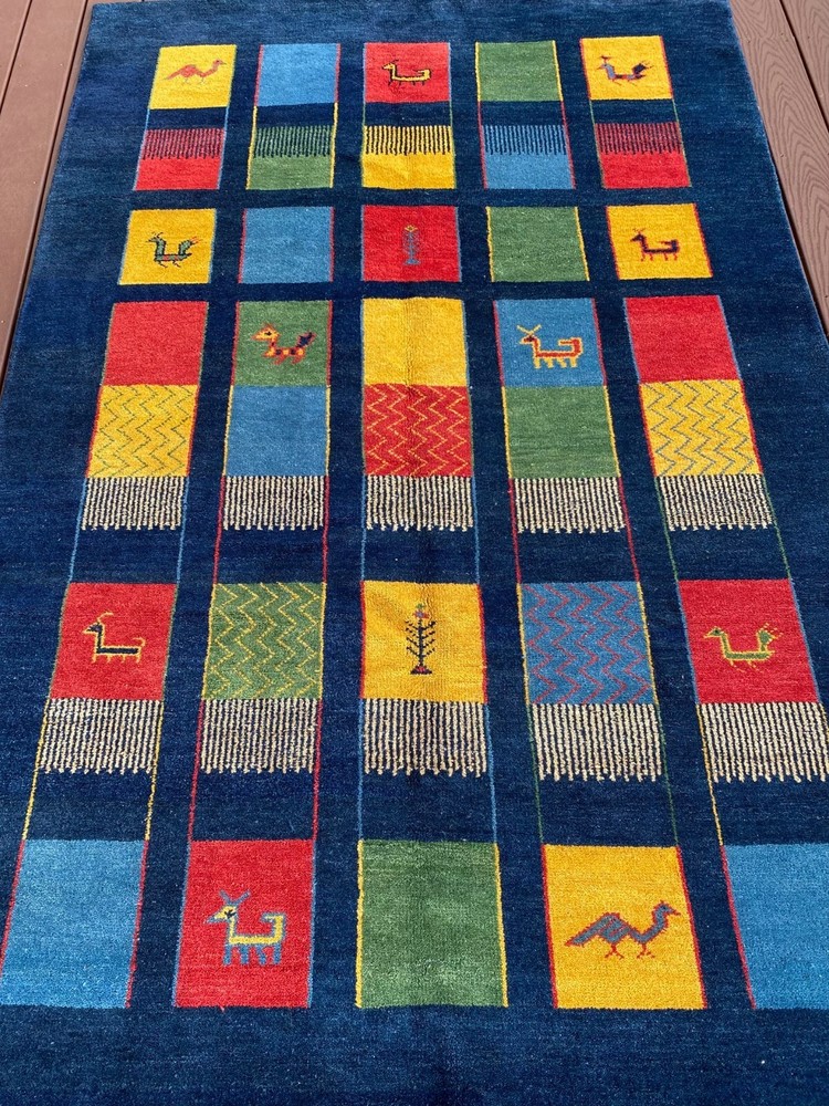 Fine Quality Handmade Nepalese Tibetan Small Area Rug 5'x8' (also sold as pair)