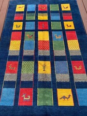 Fine Quality Handmade Nepalese Tibetan Small Area Rug 5’x8′ (also sold as pair)