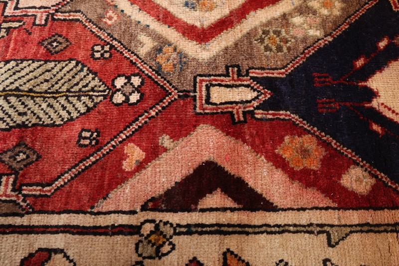 Vintage Hand-Knotted Area Rug 4'9" x 9'2" Traditional Oriental Wool Carpet gallery