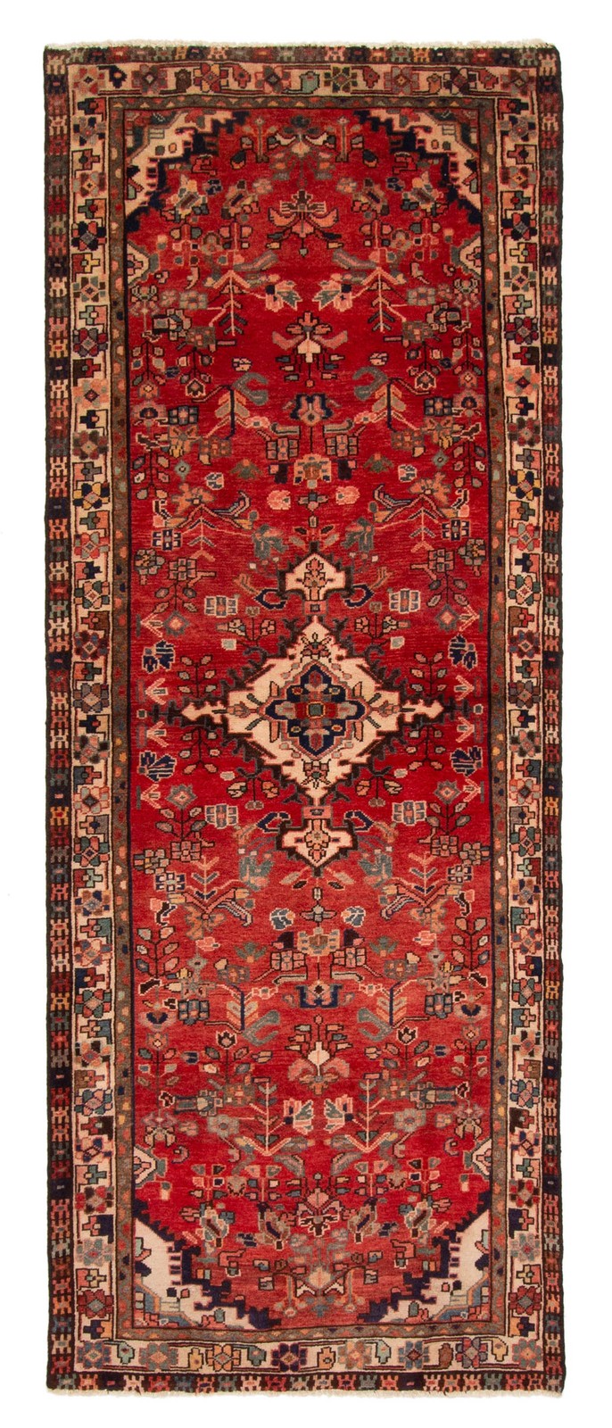 Vintage 3'5" x 8'6" Traditional Hand Knotted Vegetable Dye Wool Area Rug gallery