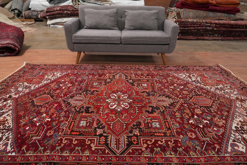 Geometric Pattern Traditional Vintage Area Rug 7x10 ft Hand-knotted Wool Carpet gallery
