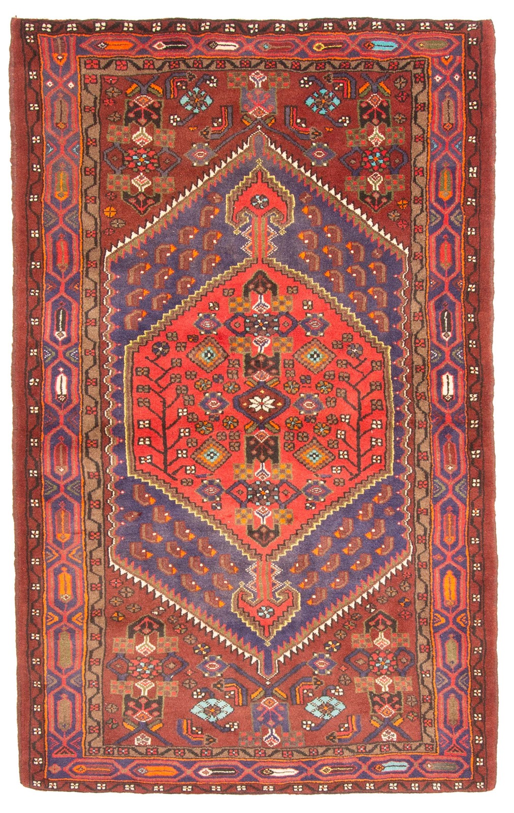 4'1" x 6'10" Vintage Hand Knotted Area Rug Traditional Oriental Wool Carpet gallery