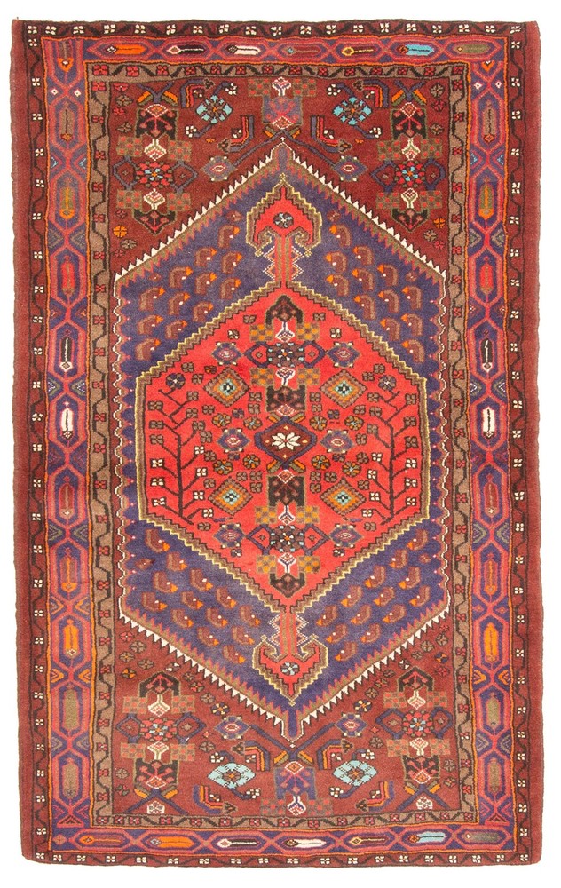 4'1" x 6'10" Vintage Hand Knotted Area Rug Traditional Oriental Wool Carpet