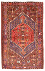 4’1″ x 6’10” Vintage Hand Knotted Area Rug Traditional Oriental Wool Carpet