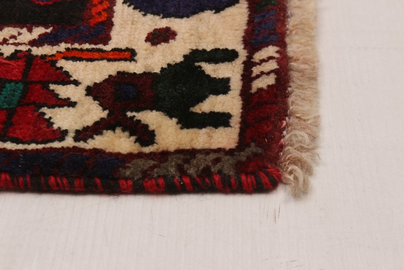 Vintage 3'7" x 5'1" Traditional Hand Knotted Vegetable Dye Wool Area Rug gallery