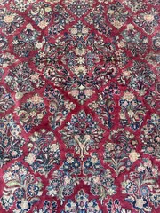 Antique Pearsan Boho Handmade Oriental Rug Allover Design 7’10”x9’11”