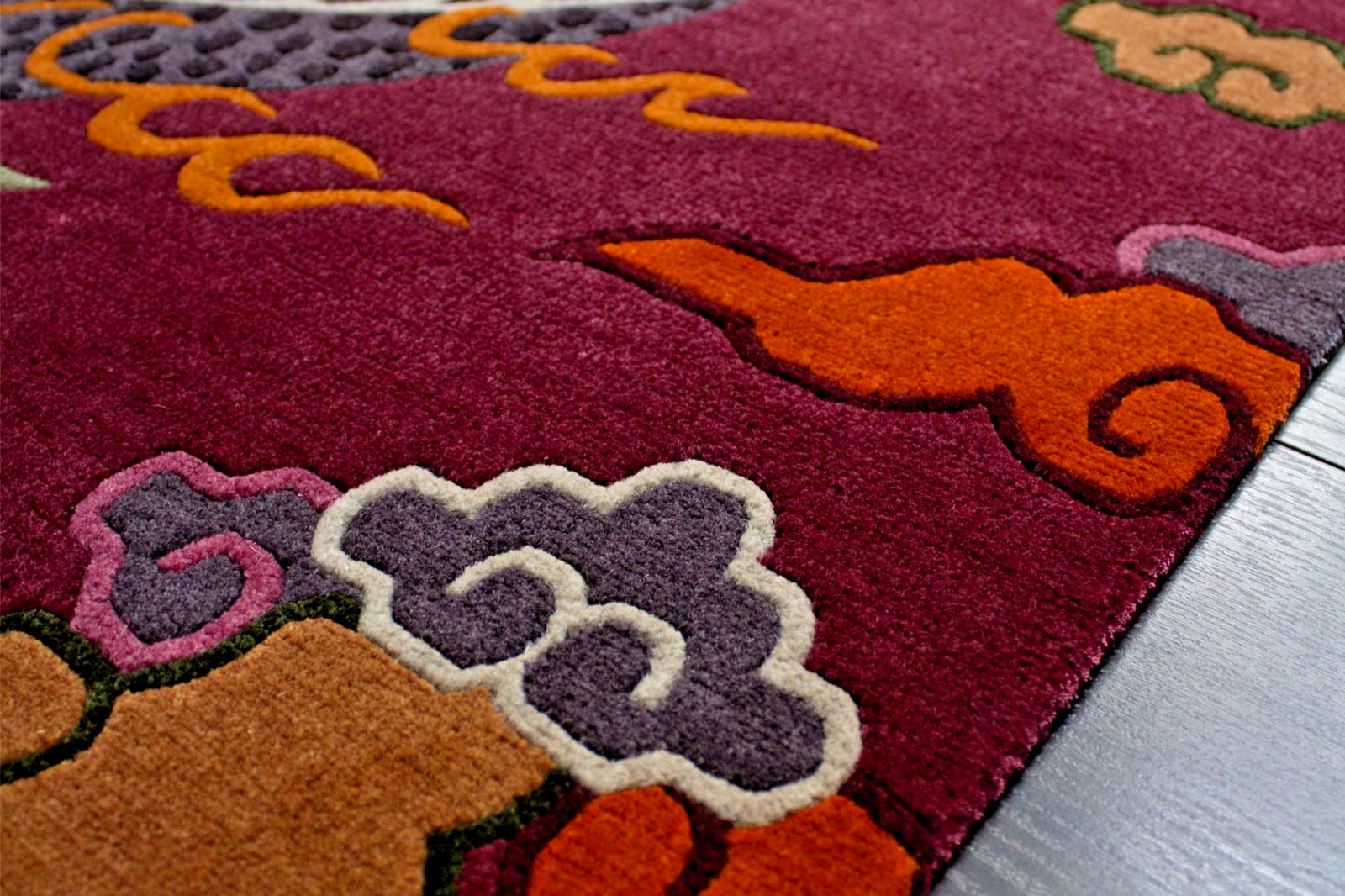 Antique Tibetan Dragon Rug 3x6 Hand Knotted Woolen Vintage Style Traditional Rug gallery