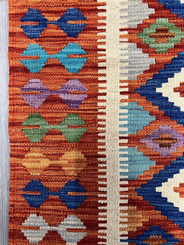 Vintage Kilim Traditional Hand Made Oriental Wool Kilim 5ftx3.2ft 146cmx97cm gallery
