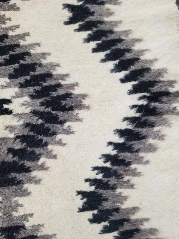 Vintage Traditional Handmade Lizhnyk Ukrainian Wool Blanket Kilim 6.5x3.8 ft gallery