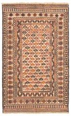 Vintage Hand Woven Area Rug 3’11” x 6’6″ Traditional Wool Oriental Carpet