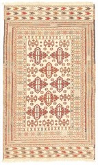 Vintage 3’10” x 6’5″ Traditional Wool Hand Woven Oriental Area Rug