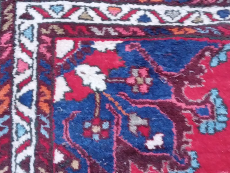 Small Traditional Area Carpets Wool Handmade Oriental Rug 77X122 CM / 2'5"X4' FT gallery
