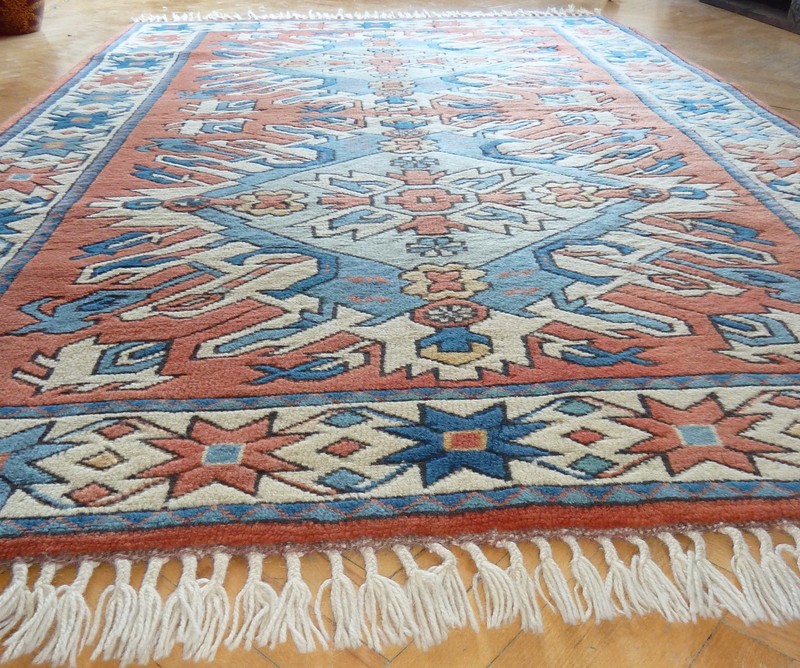 1970's Turko-Kazak Melas Antique Handmade"Never Used"Rug Free Shipping 4Ft x 7Ft gallery
