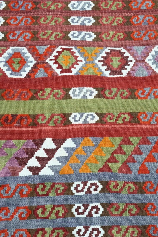 Turkish Runner Rug, Hallway Rug, Handmade Long Wool Carpet, Stairs Rug 30"x144" gallery