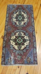 VIntage Turkish Tribal Rug 1’6” x 3’4″