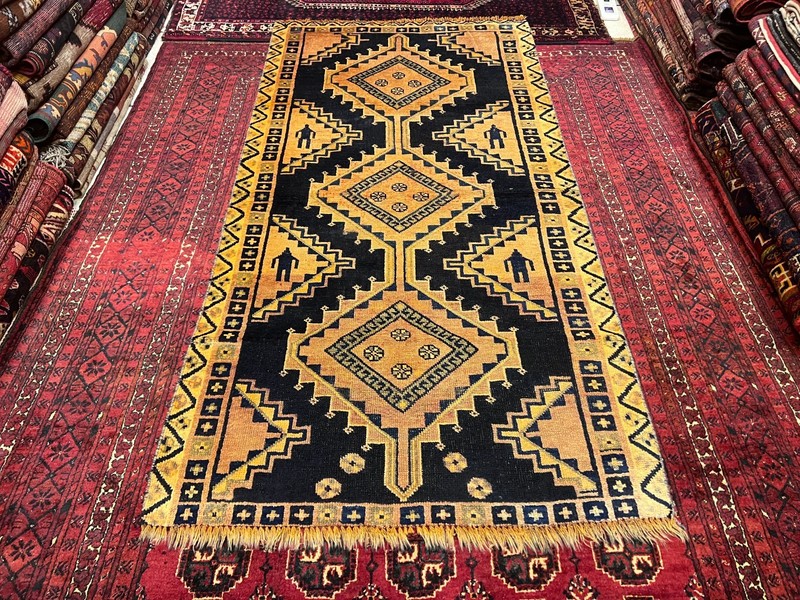 120 X 220 cm COLLECTORS' ITEM Antique Natural Vegetable D Kazak Caucasian Carpet gallery