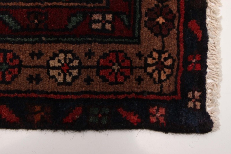 3'5" x 10'9" Vintage Hand-knotted Runner Rug Traditional Oriental Wool Carpet gallery