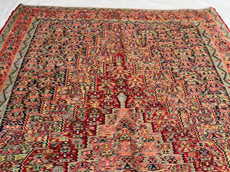 5 x 9 ft Stunning Vintage Super Fine Quality Senneh Knots Oriental Floral Kilim gallery