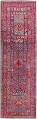 Antique Moroccan Rabat Rug 5’6″×18’3″ Multicolor Geometric, 1920s