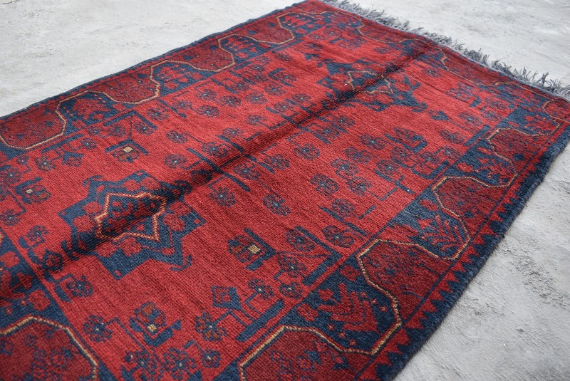 2'8 x 3'10 ft Hand knotted afghan tribal khal muhammadi area rug, 3x5 small rug gallery